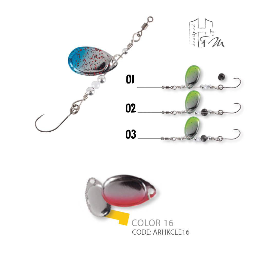 ROTATIVA CLEVER SPIN 1.5gr Culoare 16 Silver Red