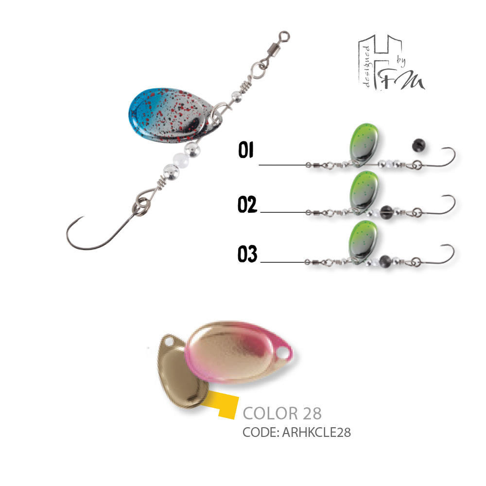 ROTATIVA CLEVER SPIN 1.5gr Culoare 28 Golden Trout