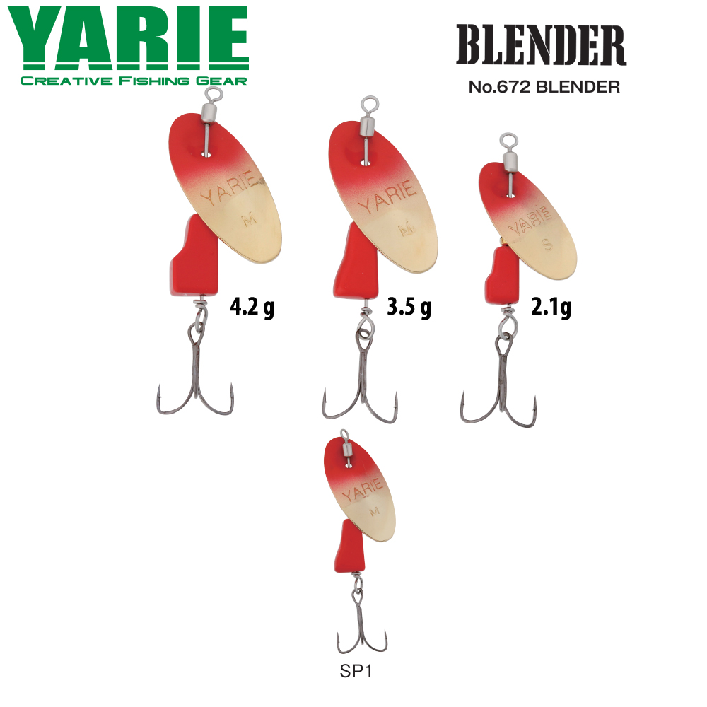ROTATIVA YARIE 672 BLENDER 4.2gr Culoare SP1 Red/Red