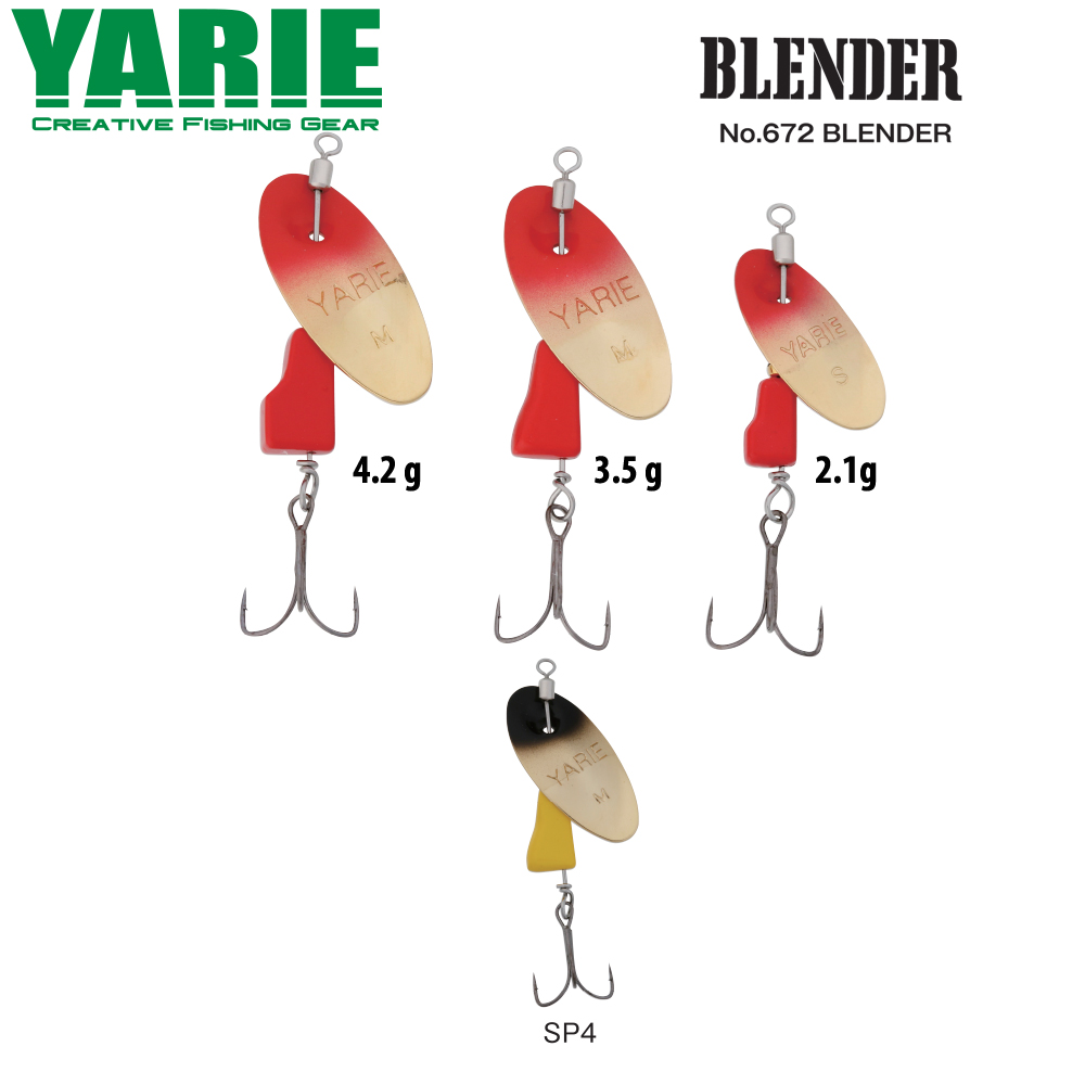 ROTATIVA YARIE 672 BLENDER 4.2gr Culoare SP4 Black/Yellow