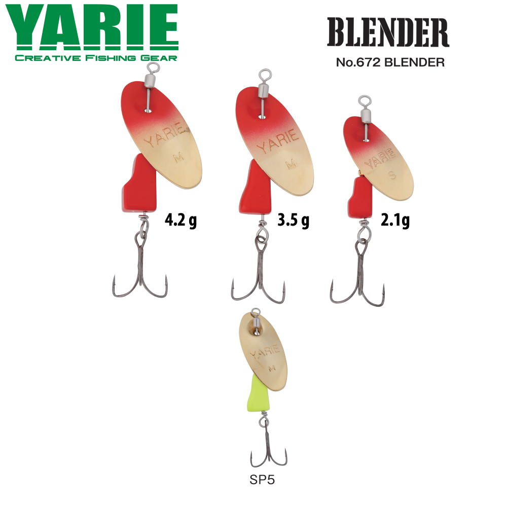 ROTATIVA YARIE 672 BLENDER 4.2gr Culoare SP5 Gold/Lemon