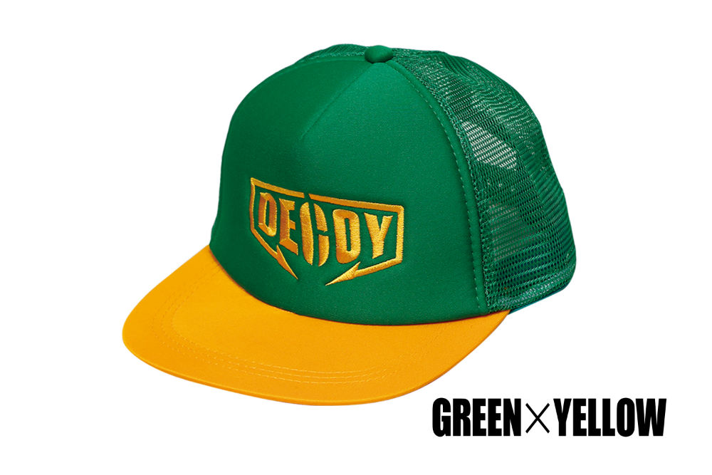 SAPCA DECOY DA-17 FLAT MESH CAP Green Yellow