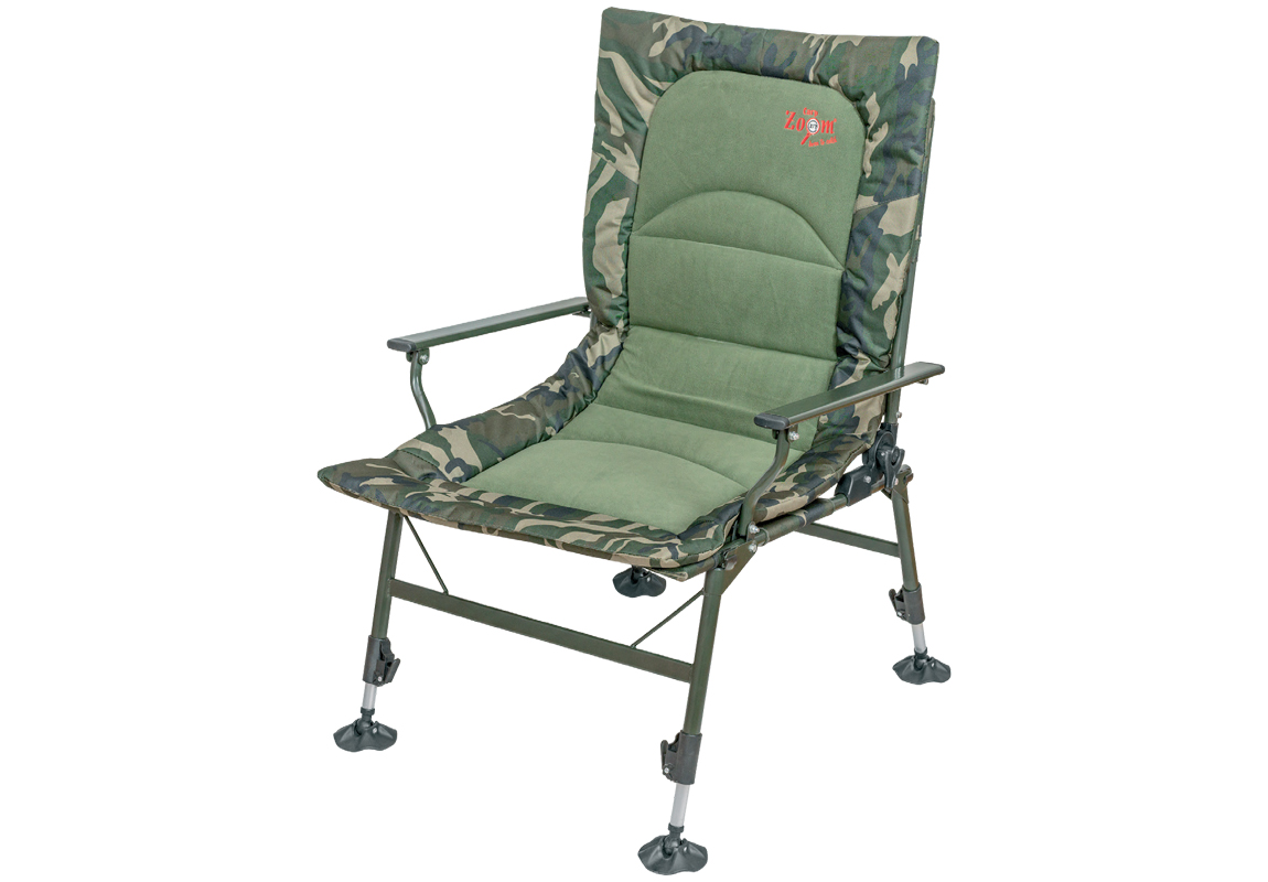 SCAUN CARP ZOOM COMFORT N2 ARMCHAIR 50x50x35/85 Camou/Fleece