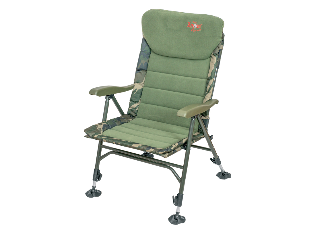 SCAUN CARP ZOOM RECLINER COMFORT ARMCHAIR 56x46x42/98cm Camou/Fleece