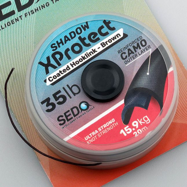 Sedo Shadow XProtect-Coated hooklink Brown 15lbs 20m