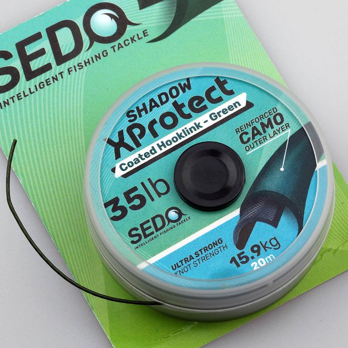 Sedo Shadow XProtect-Coated hooklink Green 15lbs 20m