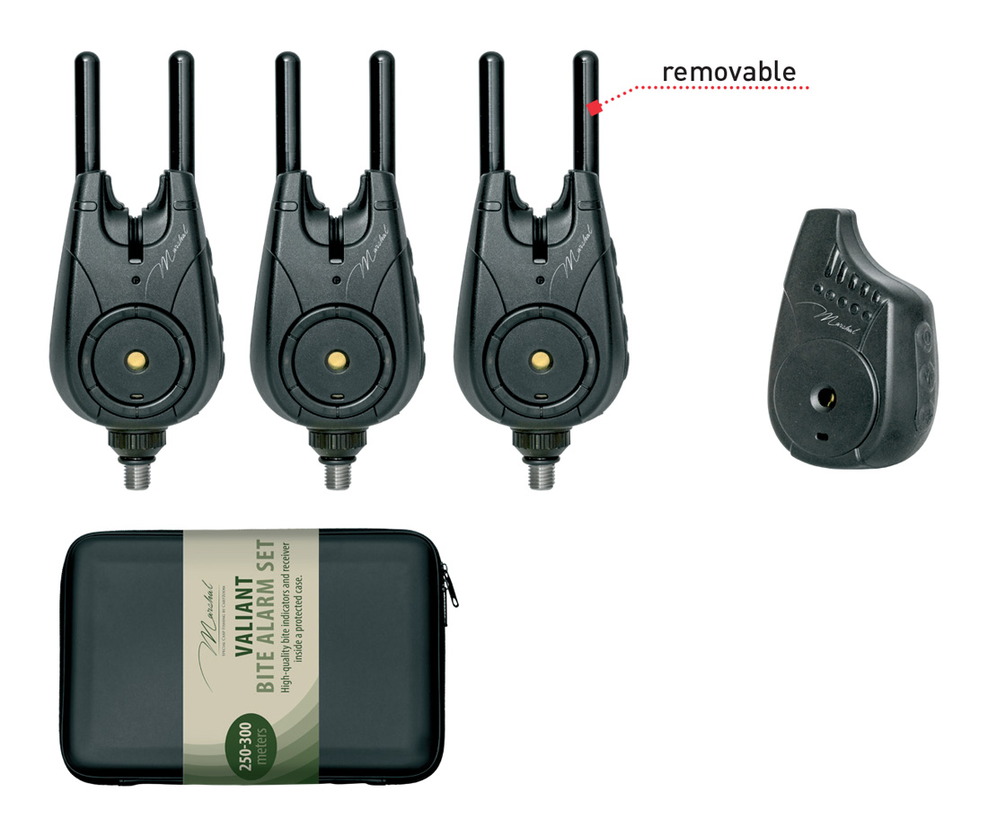 SET AVERTIZOR CARP ZOOM MARSHAL VALIANT 3+1 STATIE
