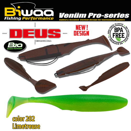 SHAD DEUS 2 5.1cm 202 Limetreuse