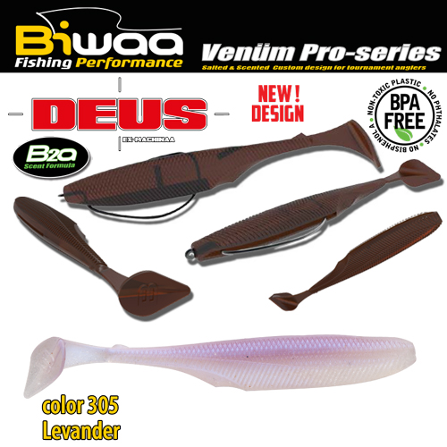 SHAD DEUS 3 7.5cm 305 Levander