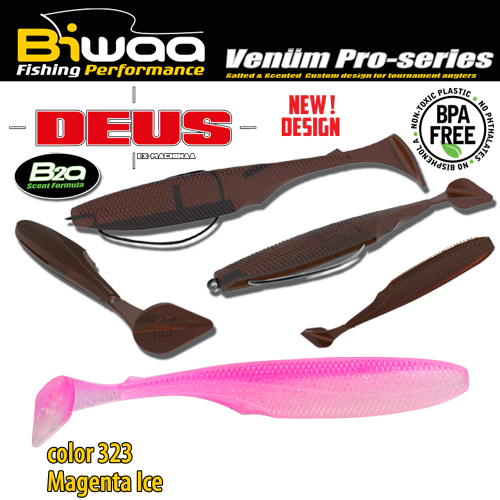 SHAD DEUS 3 7.5cm 323 Magenta Ice