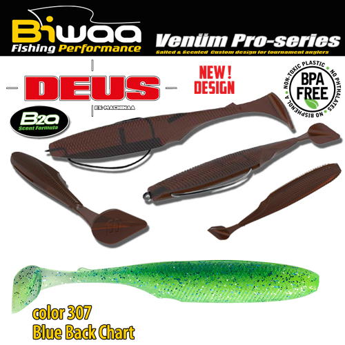 SHAD DEUS 4 10cm 307 Blue Back Chart