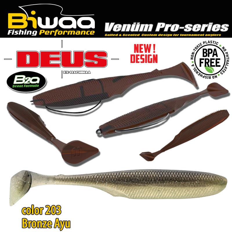 SHAD DEUS 6 15cm 203 Bronze Ayu