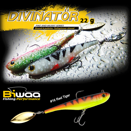 SHAD DIVINATOR JUNIOR 14cm 22gr 16 Red Tiger