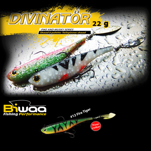 SHAD DIVINATOR MEDIUM 18cm 35gr 12 Fire Tiger