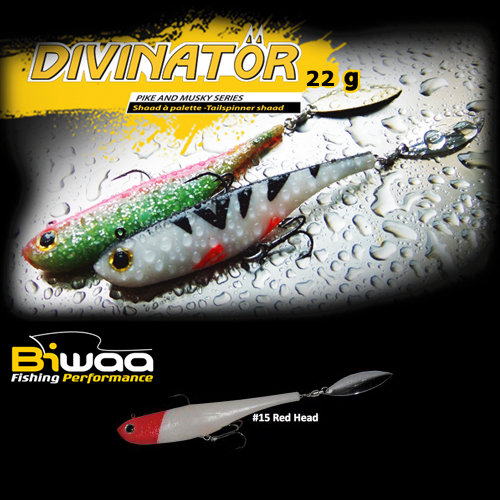 SHAD DIVINATOR MEDIUM 18cm 35gr 15 Red Head