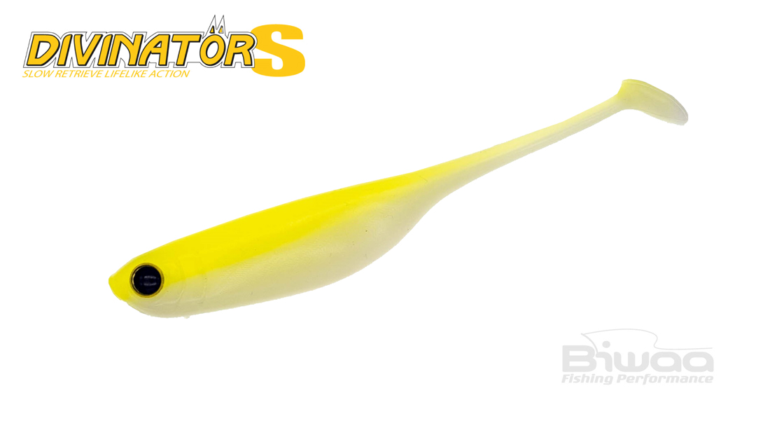 SHAD DIVINATOR S EVO 4 10cm 332 Lemon Chart Back White