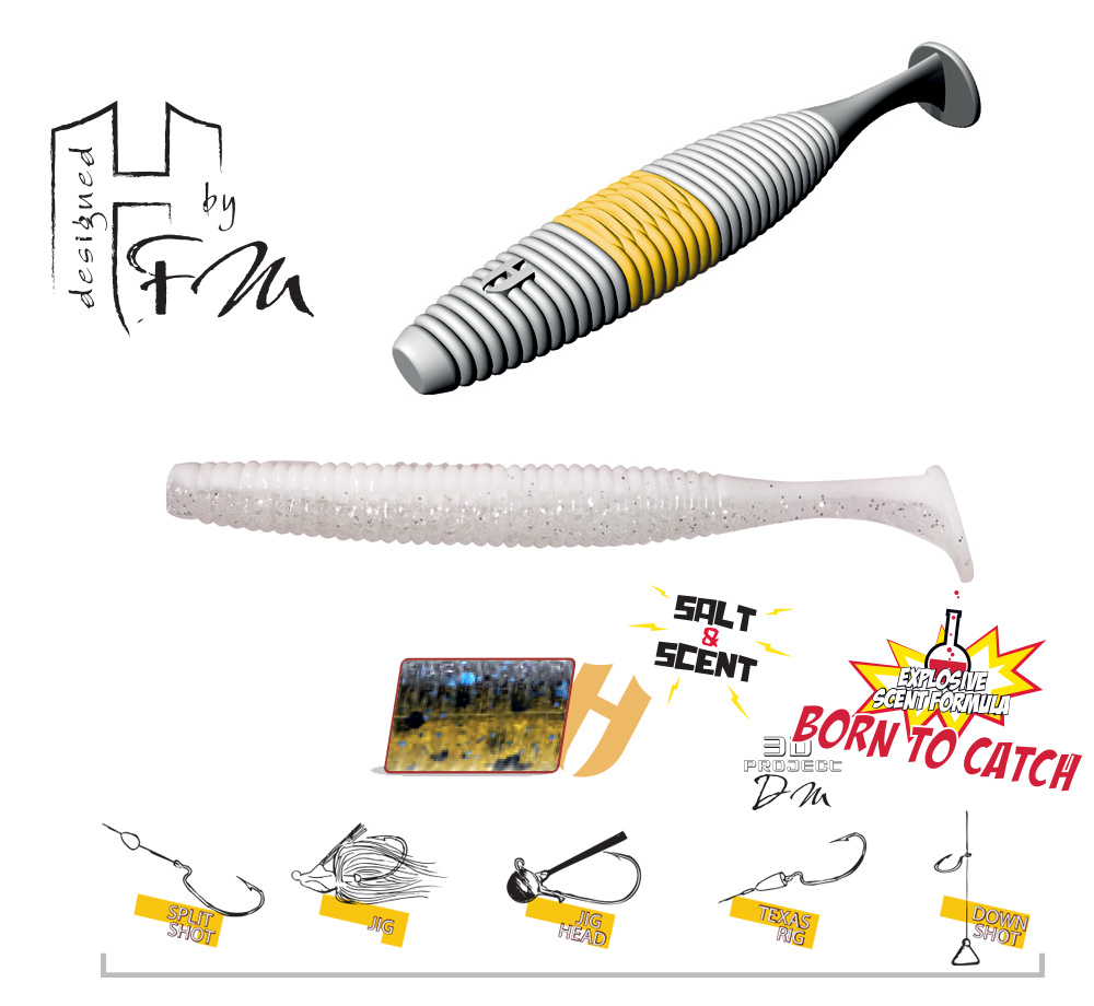 SHAD FAT SHAD-OW105 4.2 10.5cm Dragonfly