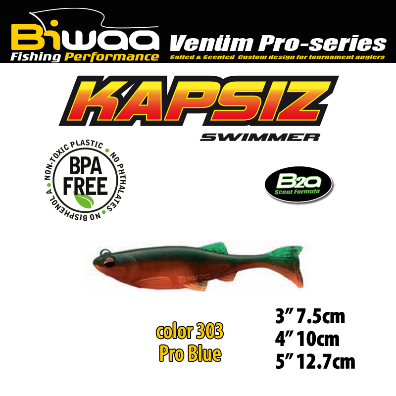 SHAD KAPSIZ 4 10cm 201 Fire Tiger