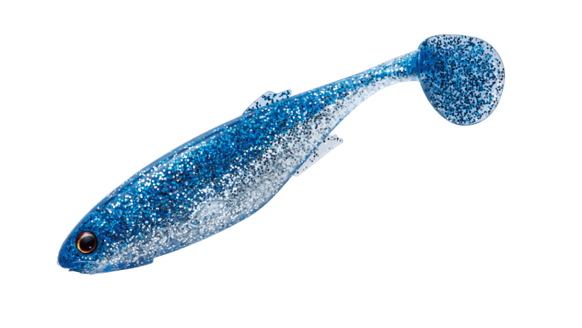 SHAD MAJOR CRAFT STABI SHAD FAT 3.5 8.9cm #002 Blue Silver