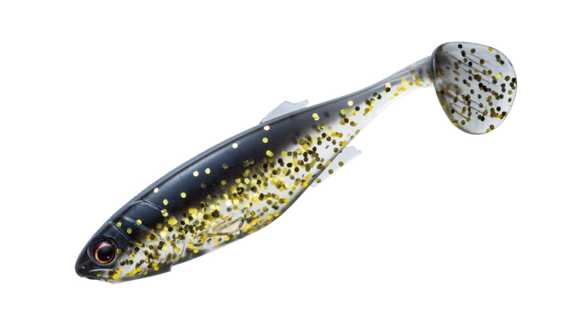 SHAD MAJOR CRAFT STABI SHAD FAT 3.5 8.9cm #004 Black Gold