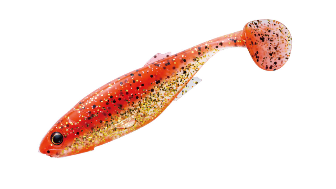 SHAD MAJOR CRAFT STABI SHAD FAT 4 10.2cm #003 Orange Gold