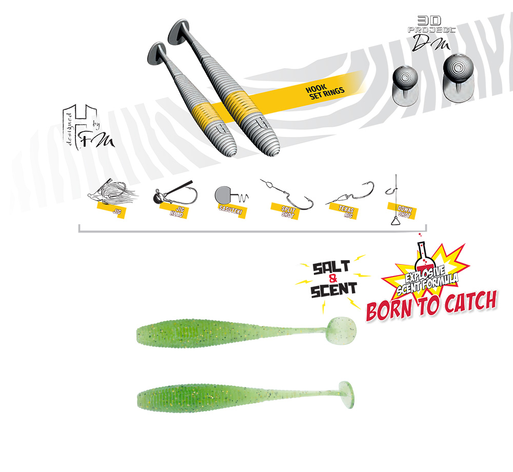 SHAD SHAD-OW70 2.75 7.0cm Baby Bass