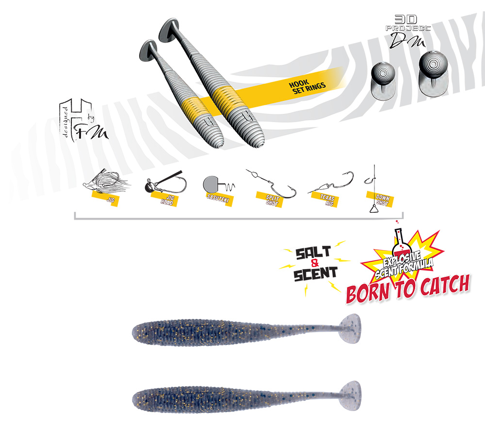 SHAD SHAD-OW85 3.5 8.9cm Money Smoke