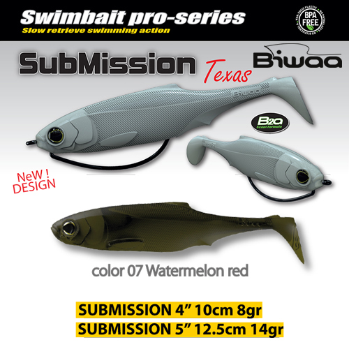 SHAD SUBMISSION 4 10cm 07 Watermelon Red