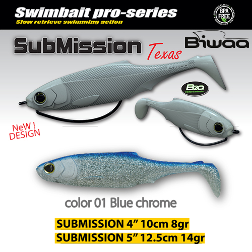 SHAD SUBMISSION 5 13cm 01 Blue Chrome