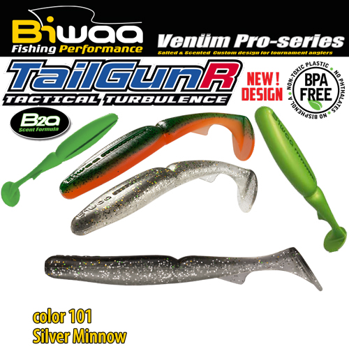 SHAD TAILGUNR SWIMBAIT 2.5 6.5cm 101 Silver Minnow