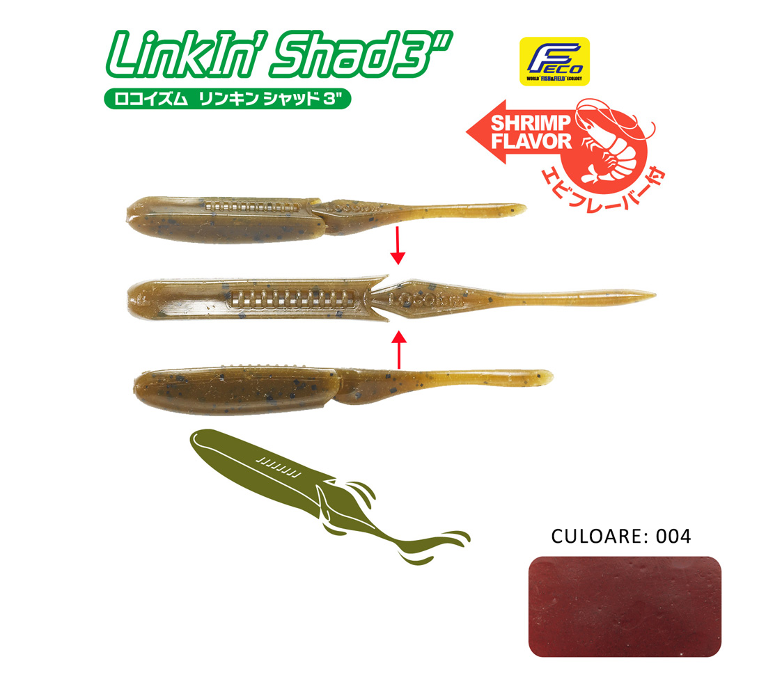 SHAD TIEMCO LINKIN SHAD 5 12.5cm Culoare 004