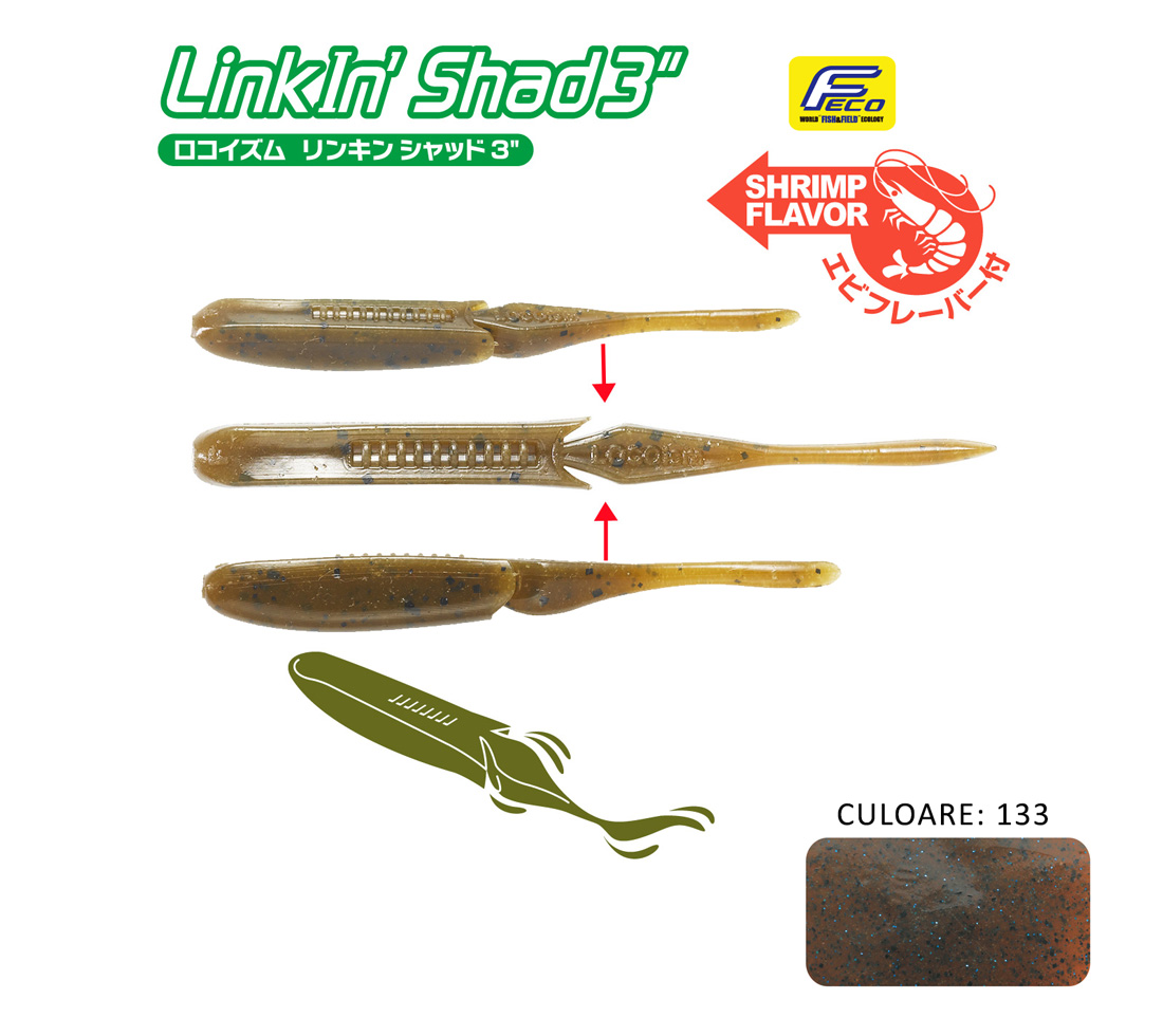 SHAD TIEMCO LINKIN SHAD 5 12.5cm Culoare 133