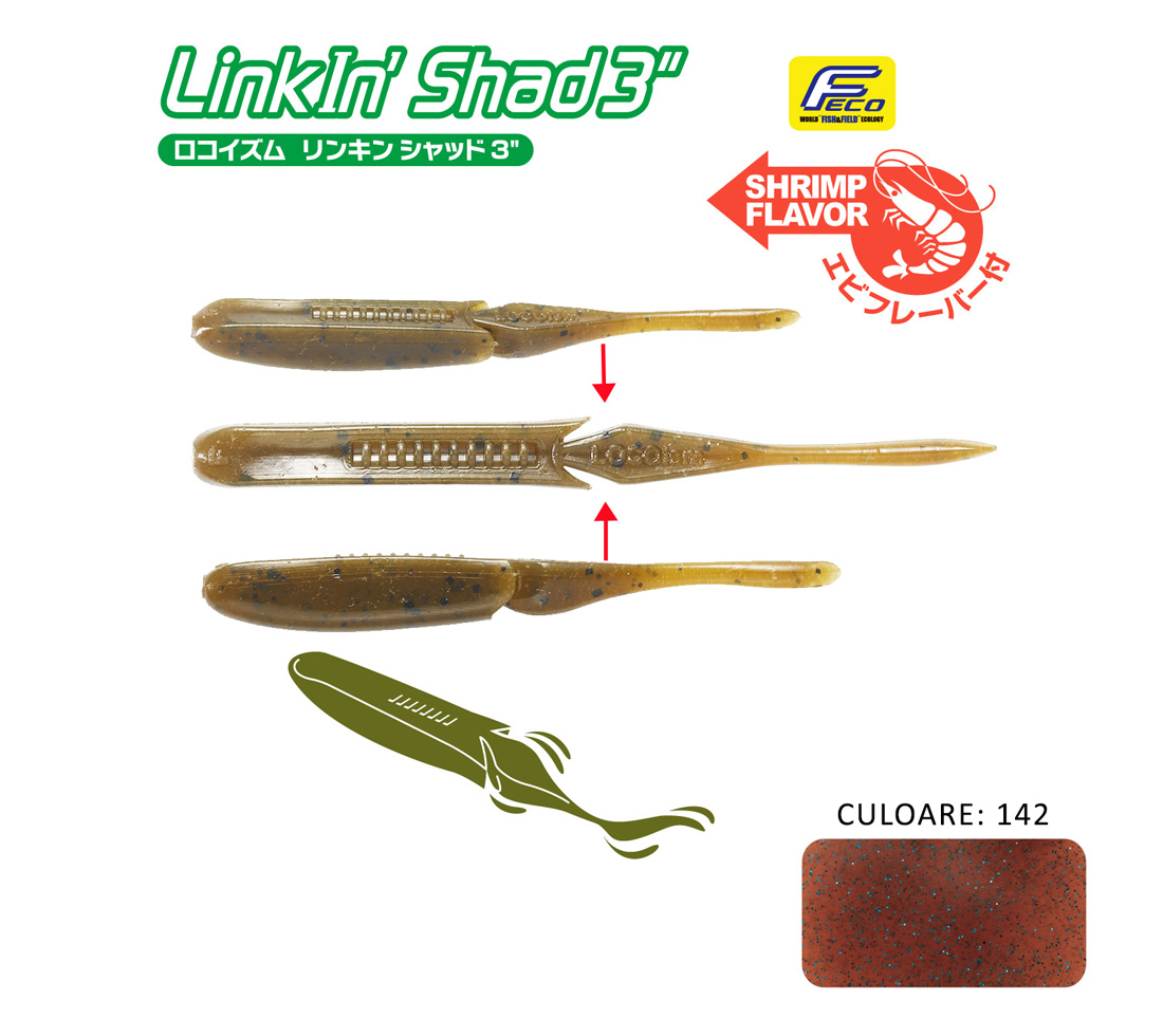 SHAD TIEMCO LINKIN SHAD 5 12.5cm Culoare 142