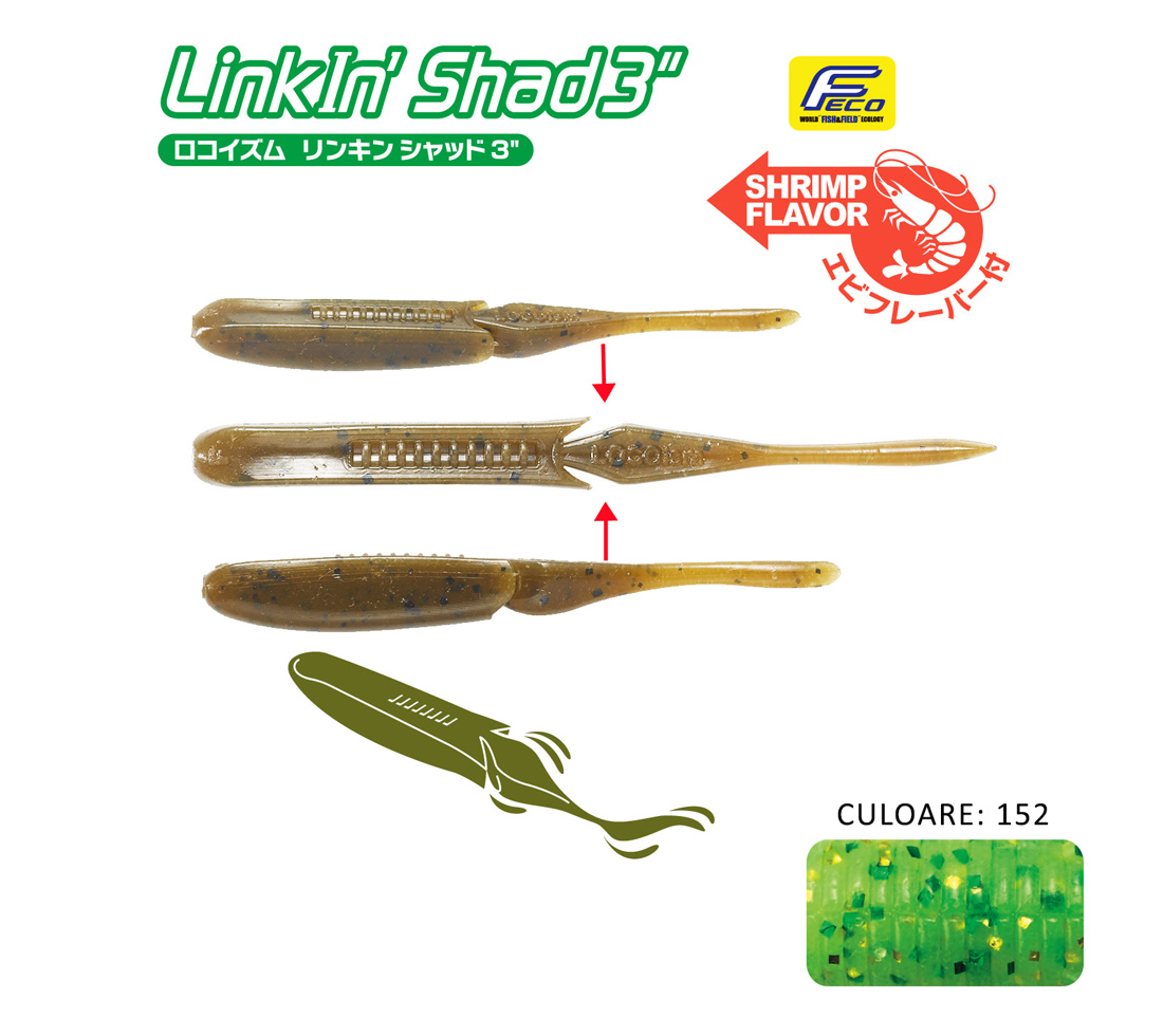 SHAD TIEMCO LINKIN SHAD 5 12.5cm Culoare 152