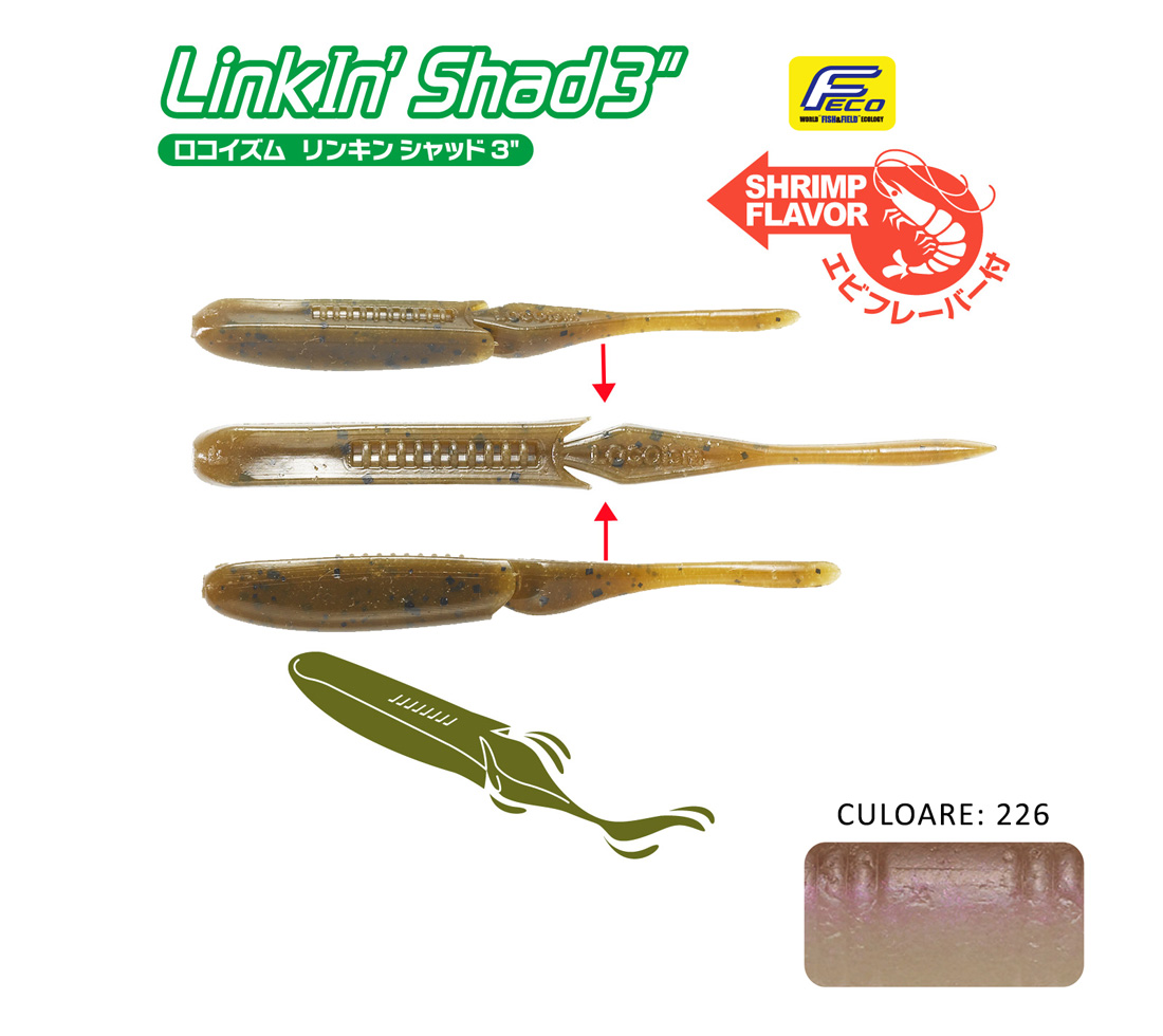 SHAD TIEMCO LINKIN SHAD 5 12.5cm Culoare 226