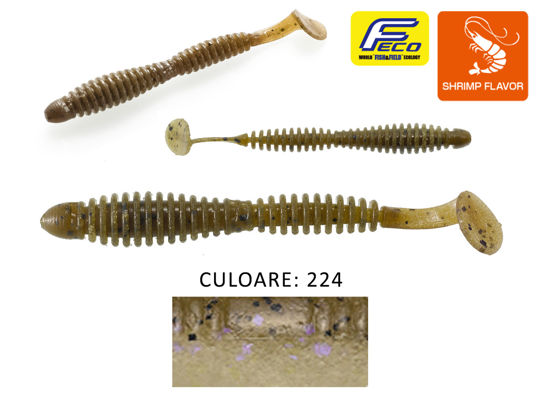 SHAD TIEMCO LOCOISM FLEXY SHAD 3 7.6cm Culoare 224 Electric Shiner