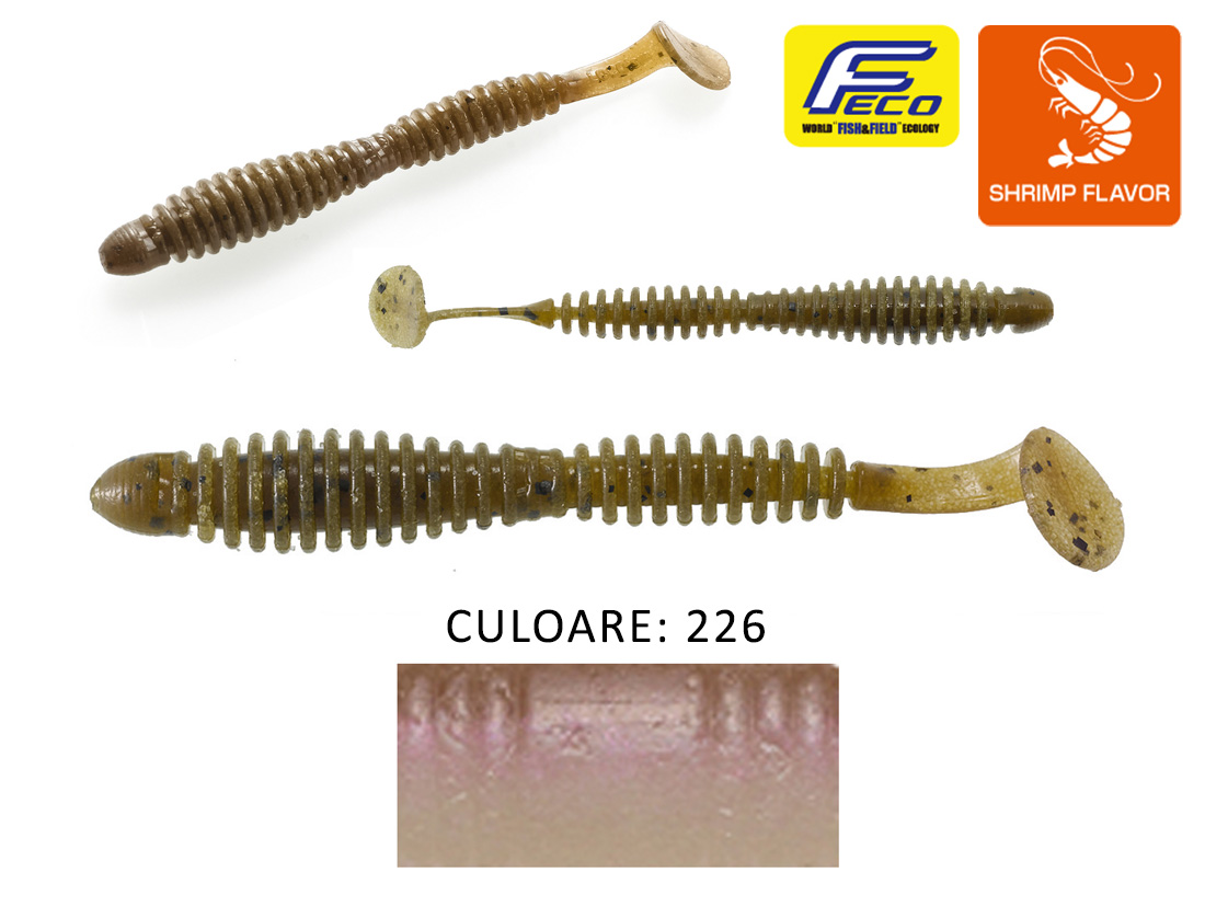 SHAD TIEMCO LOCOISM FLEXY SHAD 3 7.6cm Culoare 226 Purple Smelt