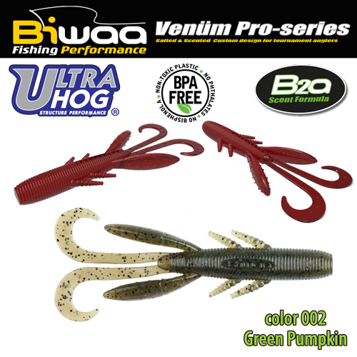 SHAD ULTRA HOG 3 7.5cm 02 Green Pumpkin