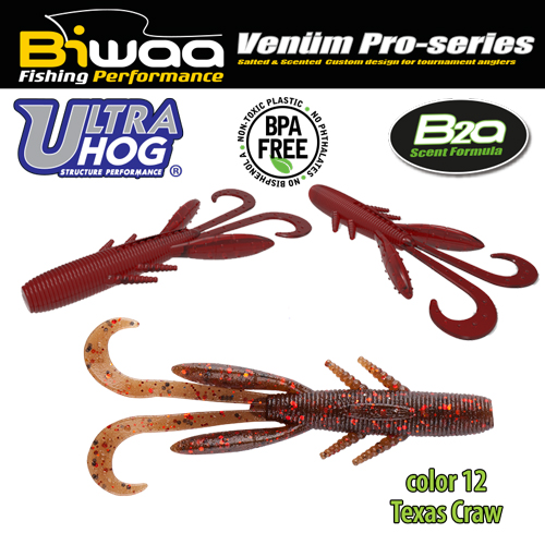 SHAD ULTRA HOG 4 10cm 12 Texas Craw