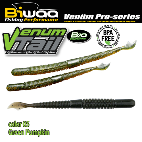 SHAD VENUM TAIL 4 10cm 05 Green Pumpkin