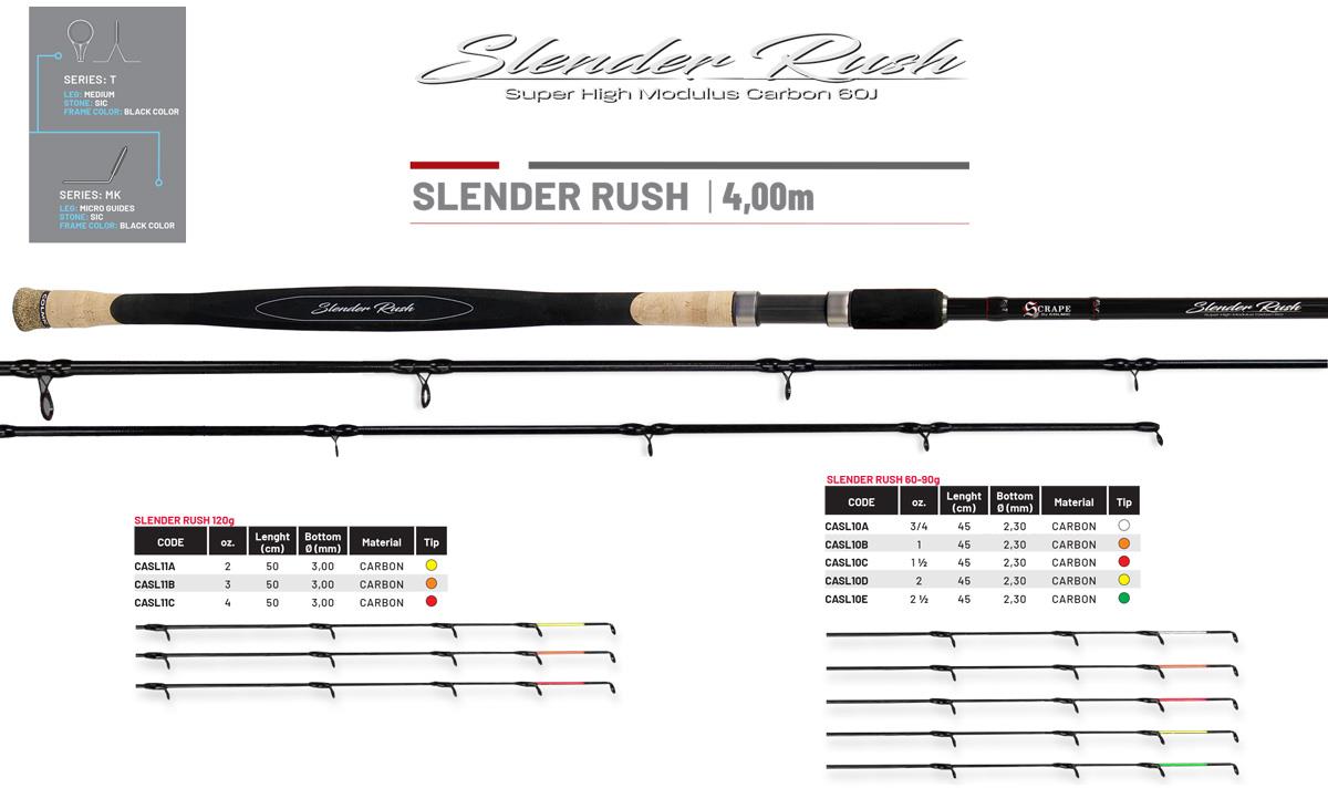 SLENDER RUSH FEEDER 13 2 400 60gr 3sec