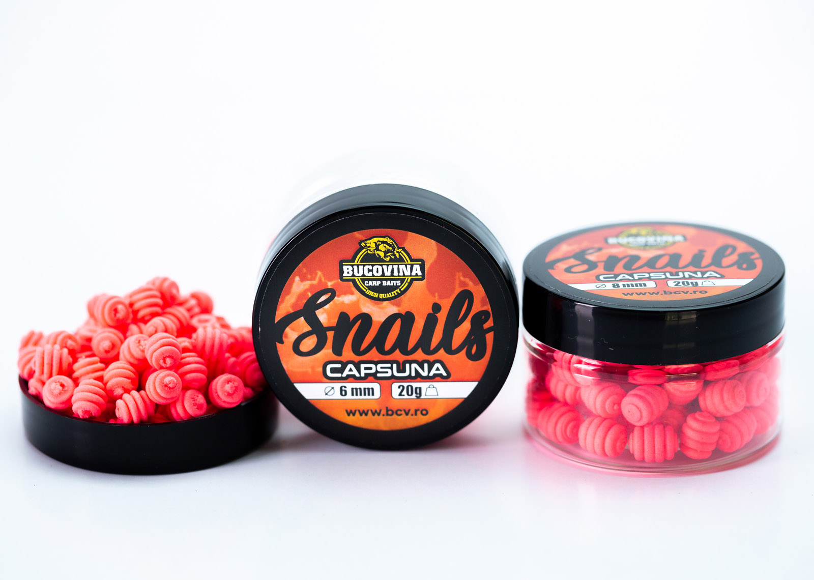 Snails Wafters Bucovina Baits capsuna 8mm 20gr