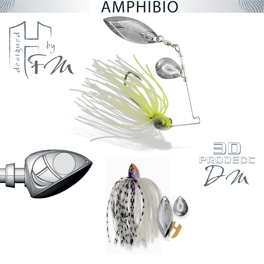 SPINNERBAIT HERAKLES AMPHIBIO TANDEM 1/4oz 7gr Ghost White