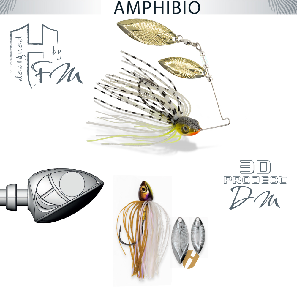 SPINNERBAIT HERAKLES AMPHIBIO WILLOW 3/8oz 10.5gr Wakasagi