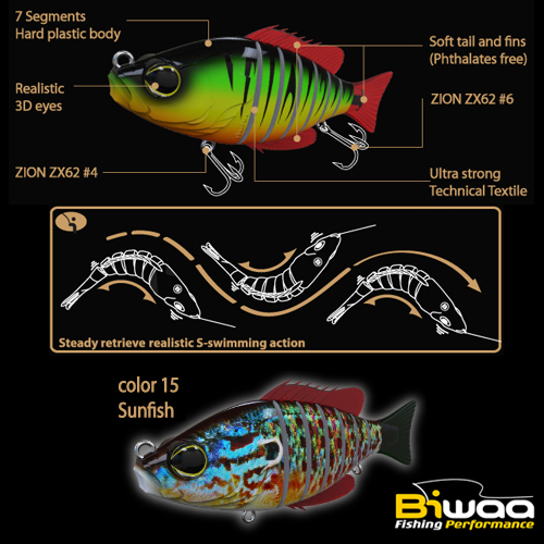 SWIMBAIT SEVEN SECTION S4 10cm 17gr 15 Sunfish