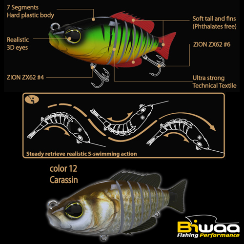 SWIMBAIT SEVEN SECTION S5 13cm 34gr 12 Carassin