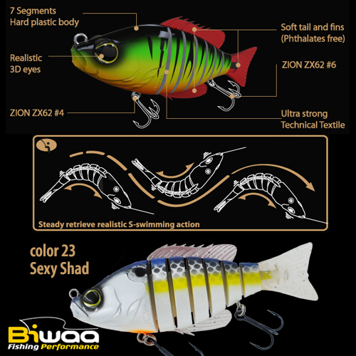 SWIMBAIT SEVEN SECTION S5 13cm 34gr 23 Sexy Shad