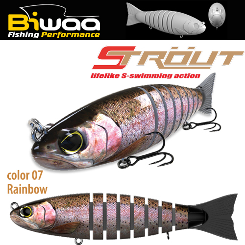 SWIMBAIT STROUT 5.5 14cm 29gr 07 Rainbow