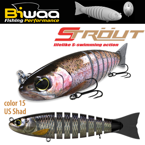 SWIMBAIT STROUT 5.5 14cm 29gr 15 US Shad