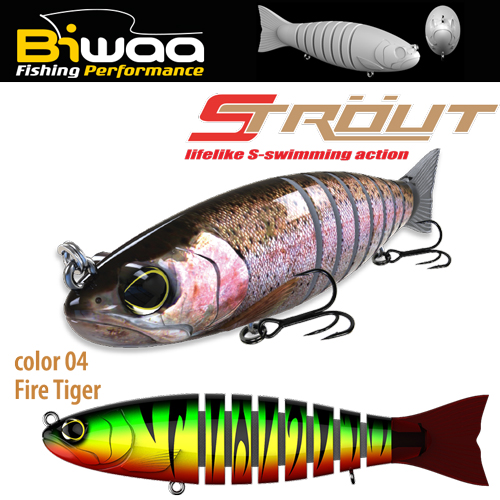 SWIMBAIT STROUT 6.5 16cm 52gr 04 Fire Tiger